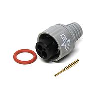 Amphenol Alden 400034 Circular Push Pull Connectors 4P Inline Plug Gray Pulse-Lok PL-700