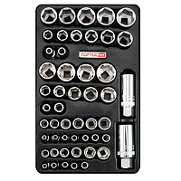 TOPTUL GZA-5001 1/4" & 3/8" DR. Socket Set (50 pcs)