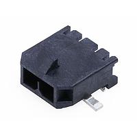 Molex 218989-0200 Headers Micro-Fit+ RA Header SMT 3mm Pitch Single Row 2 Ckts Matte (Sn) Plating Glow-Wire  Solder Nail Blk