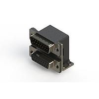 EDAC 663-015-264-055 Dual Port D-Sub Connectors Right-angle Dual Port D-Sub Connector