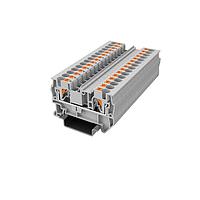 Amphenol Anytek APTS042SDGY00G DIN Rail Terminal Block APT 4mm2/1-1 Feed-through terminal blockSingle layer , 1in-1out Grey