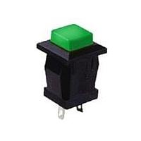 Shin Chin R13-57A-05-BG Pushbutton Switches BLK BODY GRN SQ CAP