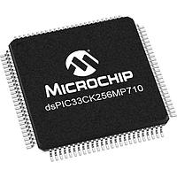 Microchip Technology dsPIC33CK256MP710-E/PT Digital Signal Processors & Controllers - DSP, DSC dsPIC33C 100MHz,256K Dual Panel Flash,128K RAM,CAN-FD,OpAmps,12bit ADCs,PWM