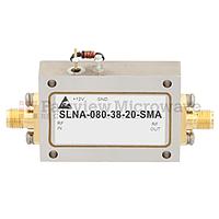 Fairview SLNA-080-38-20-SMA 2 dB NF Low Noise Amplifier Operating From 4 GHz to 8 GHz with 38 dB Gain, 13 dBm Psat and SMA