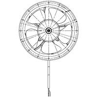 Delta Electronics, Inc. AFL22AUHW-P1 Tubeaxial EC Tubeaxial Fan, Energy Saving, 222x78mm Round, 115/230VAC, Lock Sensor, IP56