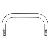 RAF Electronic Hardware 8110-632-A-24 Internal Thread 1/4 OD X 3.00 Lg X 1.00 Ht Round Internal Thread Handle