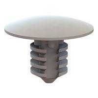 Essentra Components 27RT250440 Push-In Pawl Lock, .250 Hole, .105-.300 Panel Thk