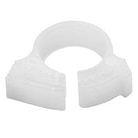 HellermannTyton SNP1.2510M4 Conduit Clips Snapper Hose Clamp, 0.28 - 0.30" Bundle Diameter, POM, White, 1000/pkg
