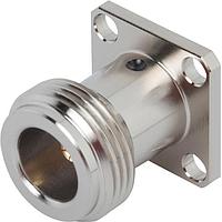 Amphenol SV Microwave 5050-0062 Single Port Connectors Type N F FlangeMount 4 Hole (Candlestick