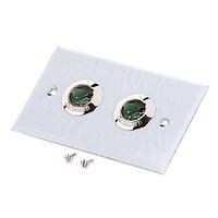 Switchcraft H4MS Connectors 1 GANG XLR WALL PLT W/2 B4M