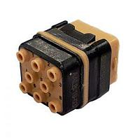 Amphenol Air LB France SIME0816PA Modular Interconnect Systems Module For crimped contacts Pin With peripheral sealing 8 contacts #16 Supplied without contact Polarization A