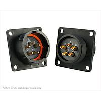 Eaton Souriau-Sunbank UTS014E5P Receptacles 5P Pin Receptacle Square Flange Sz 14E