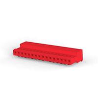 AMP Connectors - TE Connectivity 4-641237-6 Receptacle Assembly 16 CIR MTA-100 CONN RED 30AU