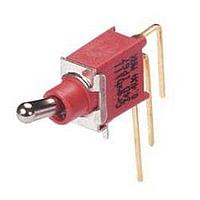 Grayhill 34DWMSP13B4M2QT Toggle Switches Toggle Switch, Sub-Miniature, sealed, SPDT, ON-NONE-ON, right angle horizontal mount, non-threaded, RoHS Compliant