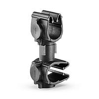 HellermannTyton 156-01950 MOC Clip to MOC Clip MOC Clip to MOC Clip Perpendicular, 6 mm, 7 mm Perpendicular, PA66HIRHSUV, Black, 2000/ctn