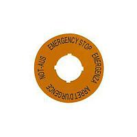 Eaton M22-XAK1 Legend Plate 90MM ROUND E-STOP LEGEND PLATE