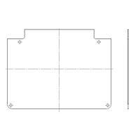 Serpac 7100TH Enclosures I150 ALUM HNGD PANEL TOP 8 x 6.1 x .06"
