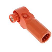 Amphenol Industrial SLPPB35BNO3 DC Plugs SURLOK PLUS, RIGHT ANGLE PLUG, 8.0MM, 35MM , CRIMP, W/Backshell, NON-SEALED, ORANGE, 120 KEYWAY