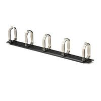 HellermannTyton THCM1 Wire Ducting & Raceways Horizontal Cable Manager with Metal Rings, 1U, 1/box