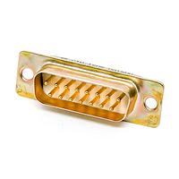 Cinch DA15PV Plug DSUB 15M PCB STR GF ZINC