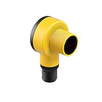 Banner Engineering T18S2P6DQ Photoelectric Sensors T18 Series Threaded Right-Angle Fixed-Field; Range: 500 mm; Input: 10-30 V dc; Output: PNP; Light Operate; M12 Integral QD