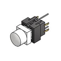 E-Switch LP15R1REDRED-N Standard Switches Pushbutton, SPST, Off-On, Through Hole , Red, LED, Red