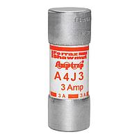 Mersen A4J3 Fast Acting Fuse,Class J,High Speed,200kA AC/100kA AC,600VAC,300VDC,3A