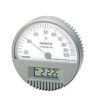 skSATO Highest II Precision Hair Hygrometer with Digital Thermometer (0~50°C; 20~100%rh)