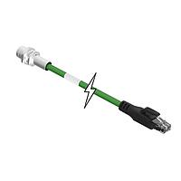 Molex 1201080254 Ethernet Cables / Networking Cables ULOCK D-CODE M12 REC TO RJ45
