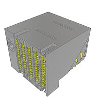 Samtec EBTF-4-10-2.0-S-RA-1-L Receptacles ExaMAX 2.00 mm High-Speed Backplane Right-Angle Receptacle