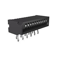 Amphenol FCI HLW11R-2C7LF Board Mount 1.00mm Flex Connectors, HLW-R series, 11 Position, Side Entry Non-ZIF Connector, 1mm (0.039inch) Pitch, Kinked Terminal