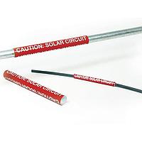 HellermannTyton 596-00251 Solar Label CAUTION SOLAR CIRCUIT 25/PK