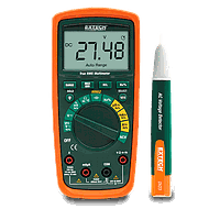 EXTECH MN62-K True RMS Multimeter with AC Voltage Detector Kit (600V, 10.00A, True RMS)