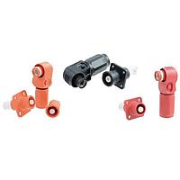 Amphenol Industrial SLPIRBBBSB0EH Connectors 8.0mm EMI HVIL RCPT Black 90deg Keyway