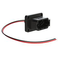 Amphenol SINE Systems ATHP042P25EL-BLK Heavy Duty Power Connectors 2 Position Receptacle with High Voltage Interlock Loop and EMC Shielding, A Position, Black. Contacts ordered separately.