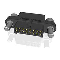 Amphenol Socapex MHDAS2M016AE01 Connectors Micro HDAS 16 male crimp contacts AWG 2416 position pin 1.27 mm 2 row straight