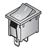 ZF Electronics SRB22A2DBBNN Rocker Switches SPST 10A BLK Marked 'ON-OFF'