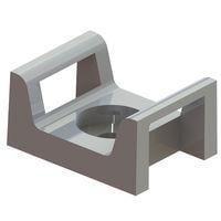 Essentra Components FTH-27-12-01 Dual Opening Cbl Tie Hldr,Screw Mnt,Natural