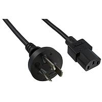 Qualtek Electronics 390004-01 AC Power Cord 3COND BLK M/F ARGN 1.8M