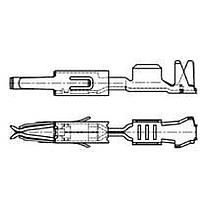 AMP Connectors - TE Connectivity 964261-2 (Cut Strip) Terminals TIMER RECPT CONTACT "Cut Strip of 100