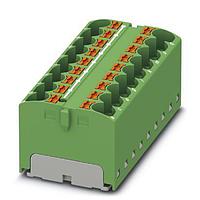 PHOENIX CONTACT 3273842 Push-In Distribution Block PTFIX 18X4 GN