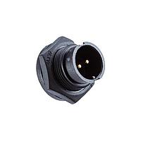 Amphenol LTW ABD-03PMMS-LC7001 Connectors Ceres, Standard Size, Plastic, 5A, 03 pins, Male Connector, Male Contact, Circular, 2 Points Lock, Solder, Receptacle, IP67