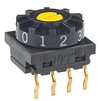 NKK Switches FR01SC10P Rotary Switches 10 POS COMP CODE DIAL STRAIGHT PC