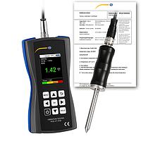 PCE VT 3700S-ICA Vibration Meter (0~399,9 m/s²; 0~399,99 mm/s; 0~3,999 mm; ISO Calibration Cert.)