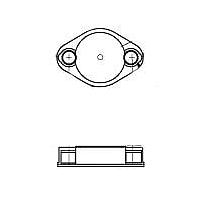 Aavid 8903NWG Cover Insulating Covers for TO-3, White, Nylon, Self-Extinguishing UL 94 V-2