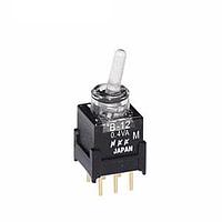 NKK Switches B12JJPF Toggle Switches SPDT ON-ON P.4VA GRN STRAIGHT PC