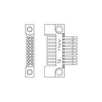 Raychem - TE Connectivity 1466385-1 Micro-D D-Sub Connectors HEADER, SOLDER CUPS MCA-G1-18-SS