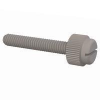Essentra Components 090832100TEG Knurled Screw Slotted Thumb Screw, #8-32 Thread, 1 Lg