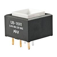 NKK Switches UB16SKG035D Pushbutton Switches SQ SPDT ON-ON AMBER LED PC BODY ONLY