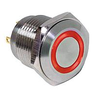 E-Switch PV6F240SS-311 Anti-Vandal 2A 48VDC RED LED 16mm Off(On) SPST